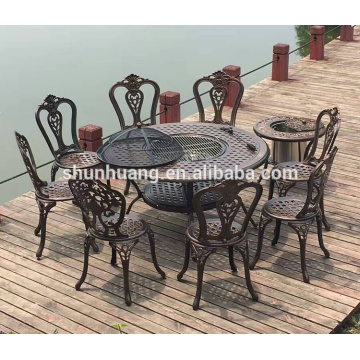 cheap price bistro dining sets stackable outdoor chairs garden round dining table